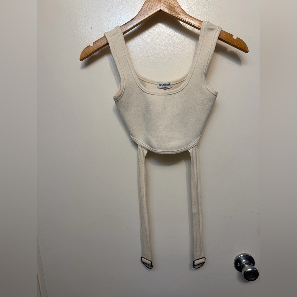 Fashion Nova Cream Crop Top